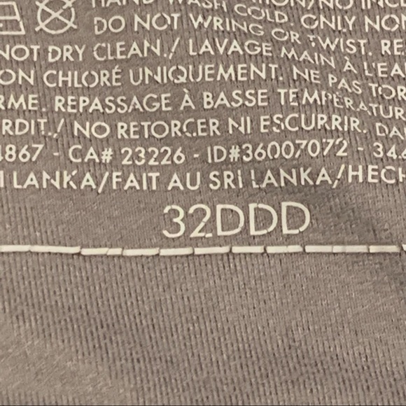 Victoria’s Secret Gray Lined Demi‎ Bra 32DDD - Picture 7 of 8